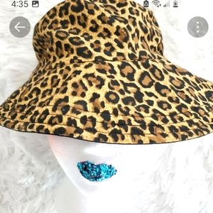 LEOPARD PRINT SUN HAT ONESIZE
